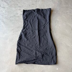 Rebellious / Strapless Ring Detail Mini Dress / Black